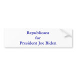 Republicans for President Joe Biden bumper stickers