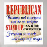 Republicans Stand Up! Poster posters
