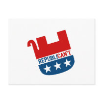 REPUBLICAN'T POSTCARD