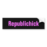Republichick bumper sticker bumper stickers