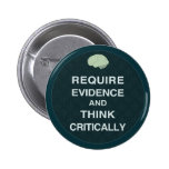 Require Evidence and Think Critically Buttons