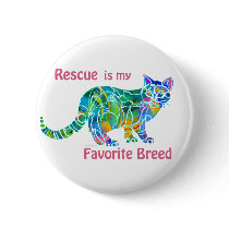 Rescue Cats Colourful Pin