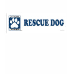 RESCUE DOG_blue t-shirts