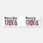 Rescue Dog DIVA Bumper Sticker