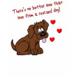 Rescued Dog Love t-shirts