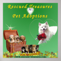 Rescued Treasures Pet Adoptions Poster