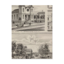 Residence, Farm, Church and Store in Minnesota Postcards