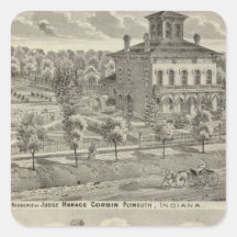 Residence of Judge Horace Corbin Stickers
