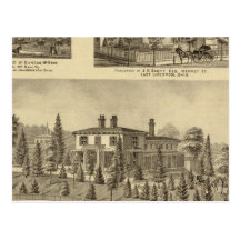 Residence of William Reed , Sewickley Postcard