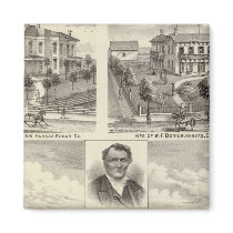 Residences in Edgar County Illinois Refrigerator Magnets