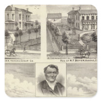 Residences in Edgar County Illinois Stickers
