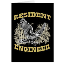 Resident Engineer Greeting Card