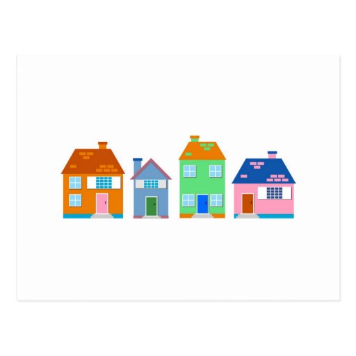 Residential Homes Postcard