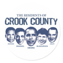Residents of Crook County Round Sticker