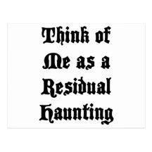 Residual Haunting Postcard