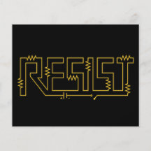 Resist Resistance Electronic Diagram Personalized Flyer