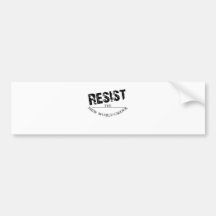 Resist The New World Order Bumper Sticker
