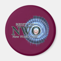 Resist the NWO Fridge Magnets