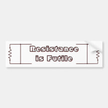 Resistance is Futile Bumper Sticker