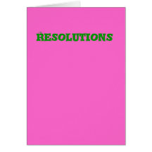 Resolutions Card