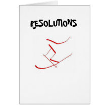 Resolutions Greeting Card