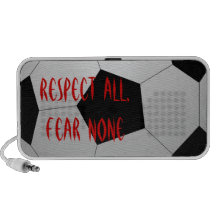 Respect All, Fear None Soccer Ball iPod Speakers