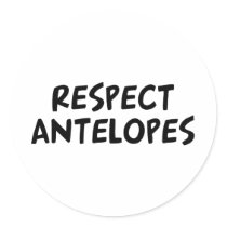 Respect Antelopes Stickers