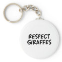 Respect Giraffes keychains
