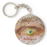 Respect nature - add own text keychains