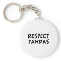 Respect Pandas keychains