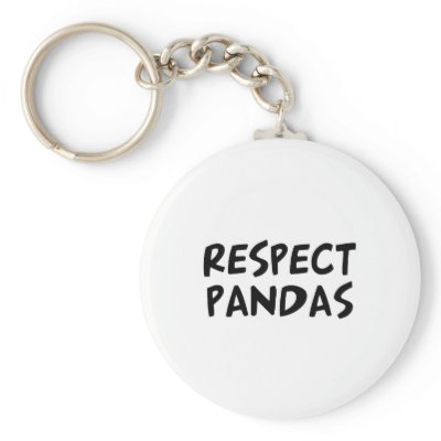 Respect Pandas Key Chain by dustin1175