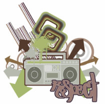 Respect the Beat Boom Box Acrylic Cut Out