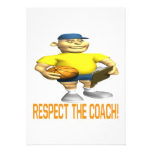 Respect The Coach Custom Invitation