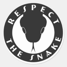 Respect The Snake 3" Stickers