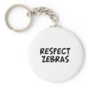 Respect Zebras keychains