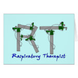 Respiratory Therapist Gifts O2 Tank Design cards