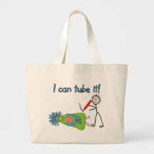 Respiratory Therapy Gifts "I Can Tube it!" Tote Bags