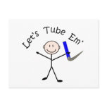 Respiratory Therapy Stick Person "Let's Tube Em" postcards