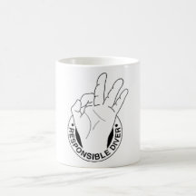 responsible_diver_logo_dark coffee mug