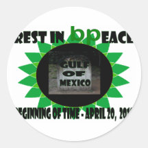 Rest In Peace Round Sticker