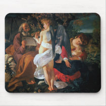Rest on the Flight into Egypt, Caravaggio Mousepads