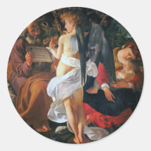Rest on the Flight into Egypt, Caravaggio Sticker