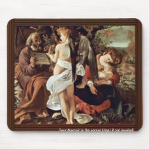 Rest On The Flight To Egypt By Michelangelo Merisi Mouse Pads