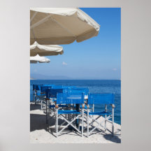 Restaurant By Sea Poster