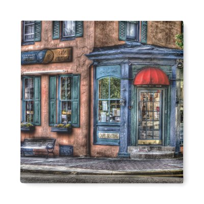 Restaurant - Cafe America Refrigerator Magnets by suburbanscenes