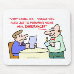 restaurant meal insurance mouse pad