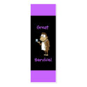 Restaurant Server Tip Card business cards