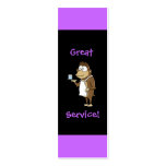 Restaurant Server Tip Card business cards