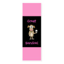 Restaurant Server Tip Cards business cards