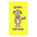 Restaurant Server Tip Cards business cards